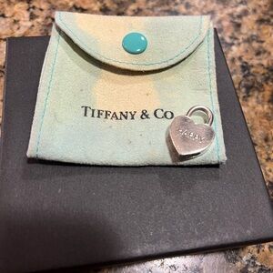 Tiffany sterling silver heart charm